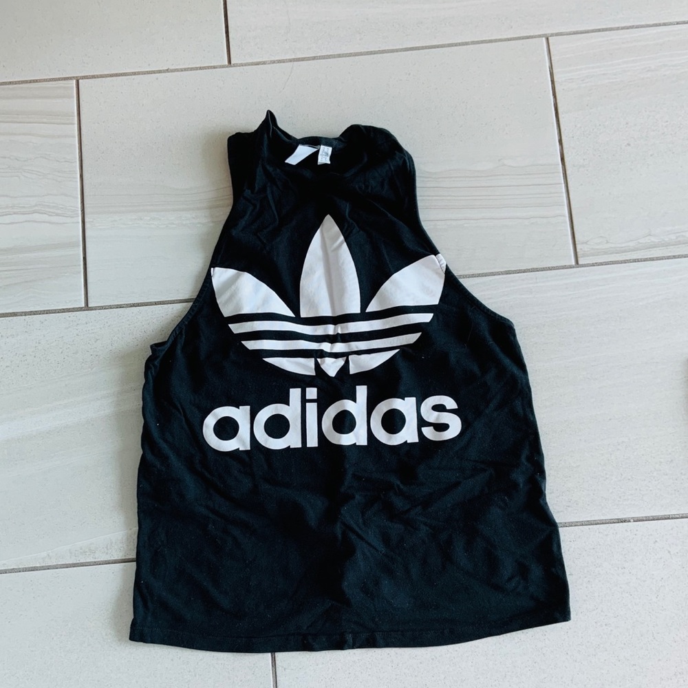 Adidas muscle tee black